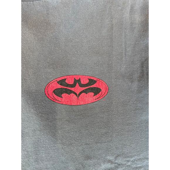 Vintage 1997 DC Comics RARE Anti- Freeze Batman Men's T-Shirt Navy Blue Size XL - Picture 9 of 10